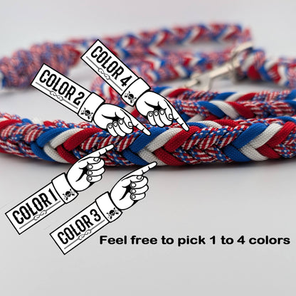 12 Strand Herringbone Paracord 6ft Leash