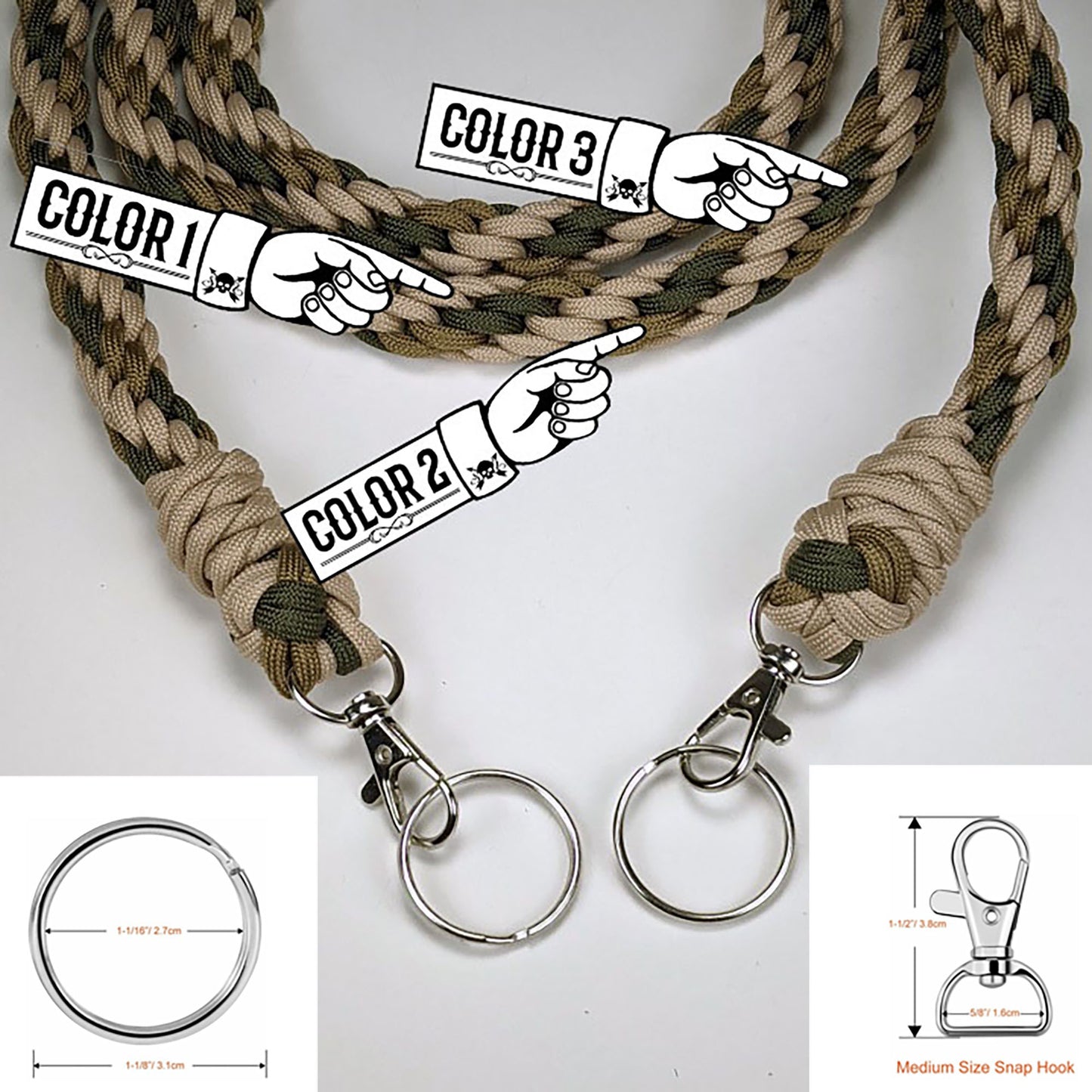 Custom 8 Strand Binocular Strap