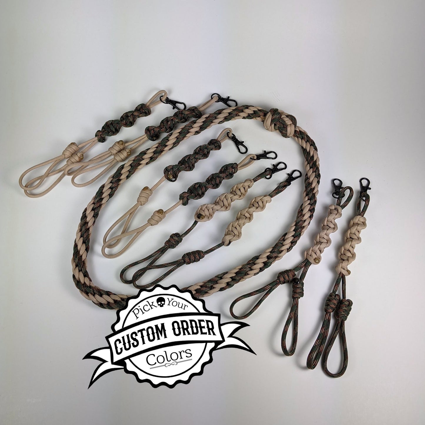 8 Strand Kumihimo Call Lanyard (with footrope knots)