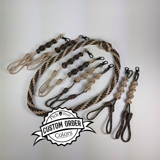 8 Strand Kumihimo Call Lanyard (with footrope knots)