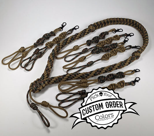 Call Lanyard Fishtail neck/Kumihimo braid bottom