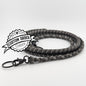 Custom Stitched Fishtail with 4 Strand Braid Binocular Strap